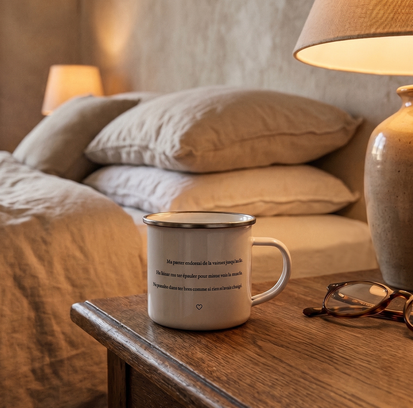 Mug émaillé "Tu te rappelles, papa ?" - endormi