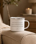 Mug émaillé "Tu te rappelles, papa ?" - endormie