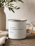 Mug émaillé "Tu étais mon refuge."