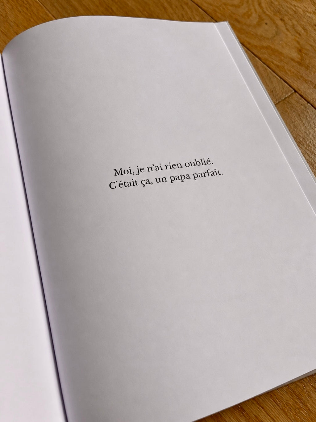 "Tu te rappelles, papa ?" - le livre